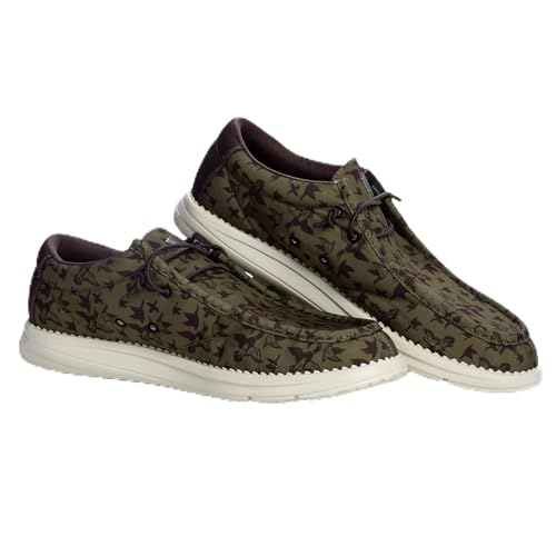 Image of Mens Casual Shoes - Men's Loafers & Slip-Ons Camp Shoes with No-Tie Laces -Arch Support Boat Shoes for Everyday Wear