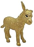 Der Goldesel ist bekannt aus Märchen und kann als Glücksbringer dienen.