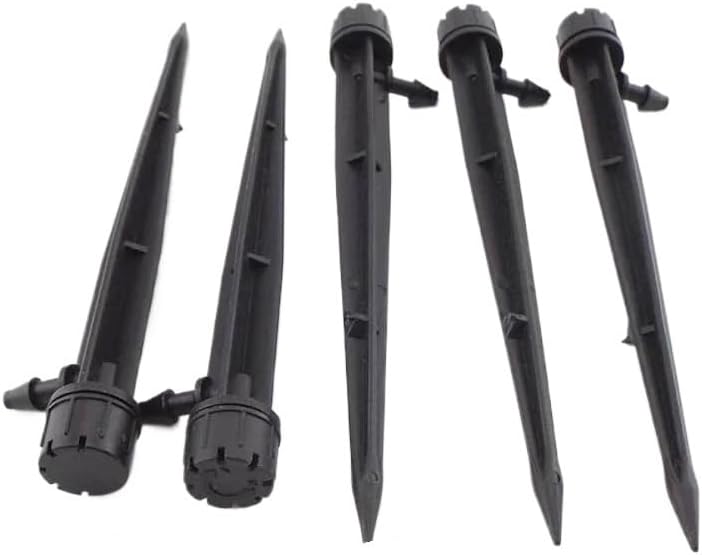 4/7 mm Hose Water Dripper Inserting Ground Garden Watering Aspersor drip Irrigation Adjustable Sprinkler 360(20pcs)