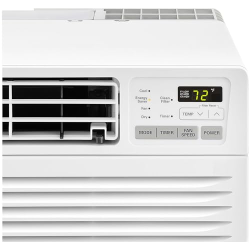 LG 9,800 BTU Through the Wall Air Conditioner with Supplemental Heat, 230V, AC Wall Unit for Rooms up to 440 Sq.Ft. (18' x 25' Room Size), Perfect for Bedroom, AC with Remote and Auto-Restart, White - Image 6