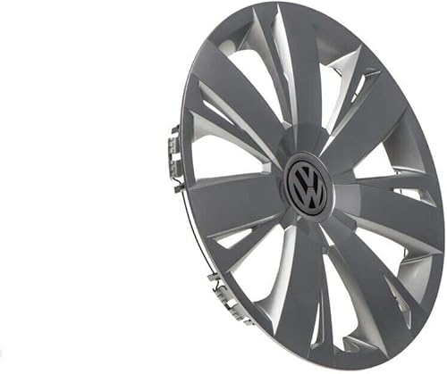 Miniatura 2 de Cubierta de tapacubos genuina OEM Volkswagen Jetta-Sedan 2011-2014, Compatible con ruedas de 16 pulgadas (40.64 cm), 5C0-601-147-A-QLV