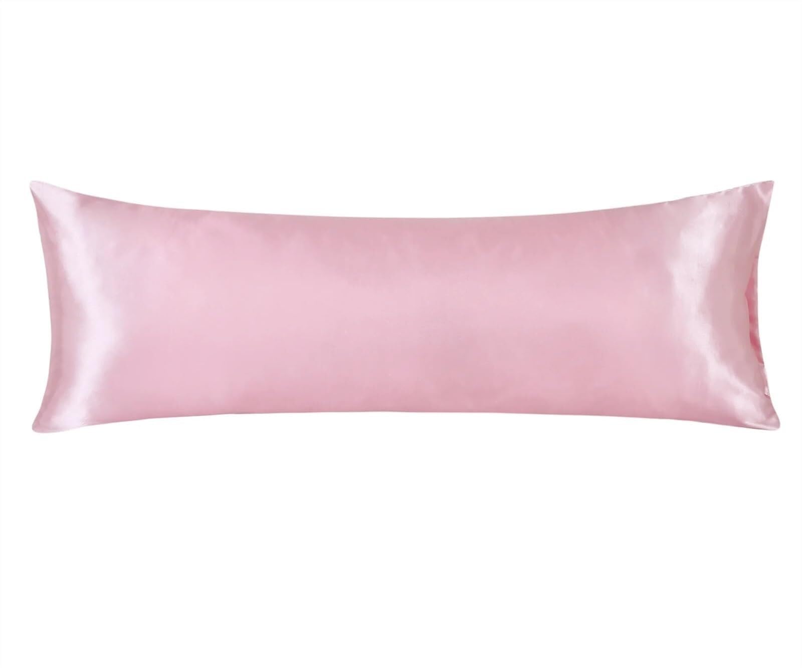 Satin Pillowcase Silk Satin Pillowcase Body Pillow Cover With Envelope Closure,Long Cases,Soft And Breathable,Gift For Sleepers,20x54 Inch(3)