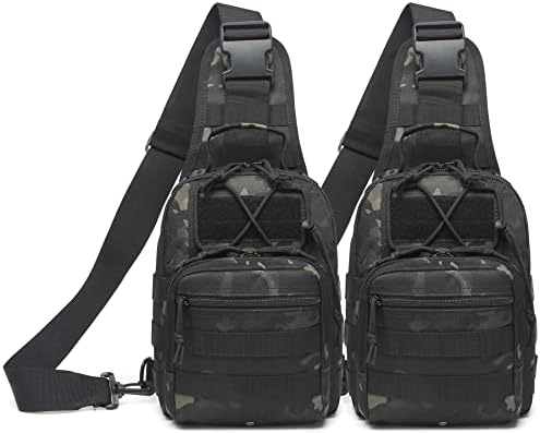 ATBP Small Tactical Sling Backpack Bag for Men Military Shoulder Bag Pack EDC Crossbody Bag for Hiking 7 Liters