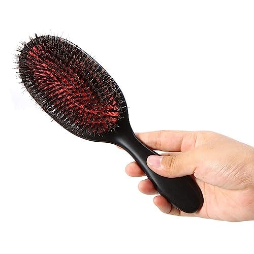 WildCard IndiaI Boar Bristle & Nylon Hair Brush Oval Anti-static Paddle Comb Scalp Massage Hair Care Tool