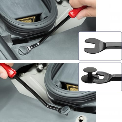 Clip Pliers Trim Removal Tools – 3 Pack Car Removal Tool Set to Remove Rivets Fasteners Push Pins, Clips Puller Kit for Door Dash Dashboard Panel Body Repair Tools, Red