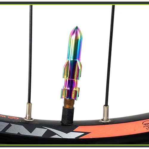 Capuchones para válvulas de neumáticos para bicicletas de aleación de aluminio 5 piezas diseño ligero alta dureza cubierta para ciclismo al aire libre miniatura 4