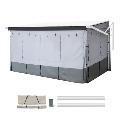 VEVOR RV Awning Sun Shade Room - Compatible with 16-17 ft Awnings, RV Awning Sun Shading Room...