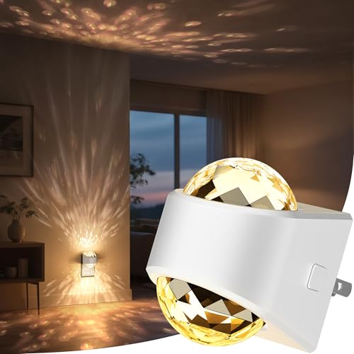 Image of Briignite Night Light, Night Lights Plug into Wall, LED Projector Night Light, Soft White for Bedroom, Dimmable Brightness Dusk to Dawn Nightlight for Kids, Nursery, Bathroom, Home Decor, Gaming Room