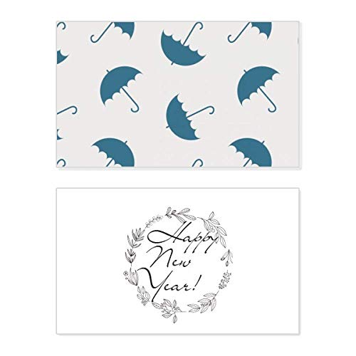 Tarjeta conmemorativa Blue Umbrella con ilustración de nube y texto inglés