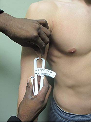 Gadget Hero's Personal Bodyfat Testing with Skinfold Calipers. Body Fat Calliper to Measure Your Body Fat (White) 4