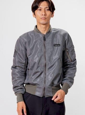 Amazon | [パワーエイジ] MA-1サマーライダース グレー XLサイズ