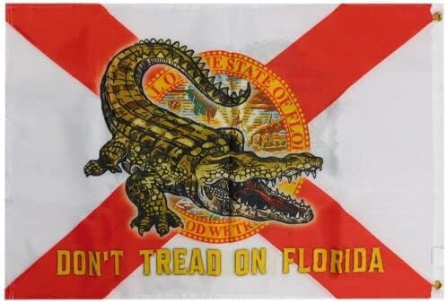 2X3 Don't Tread On Florida GATOR Double Sided 100D Woven Poly Nylon Flag Banner