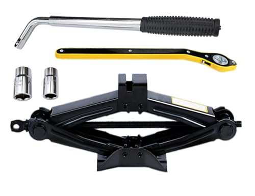 Kit Cric Sollevatore Chiave Smontaggio Ruote Sacca Custodia Porta Ruota di Scorta Suv 2t