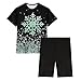 Womens Christmas Pajama Sets Printed Short Sleeve Crewneck Tops Shorts Pjs Suit Fashion Casual Festival Home Pajamas