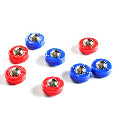 8 Pieces Shuffleboard Pucks Shuffleboard Accessories Tabletop Sliding Pucks Curling Pucks for Travel Indoor Gathering