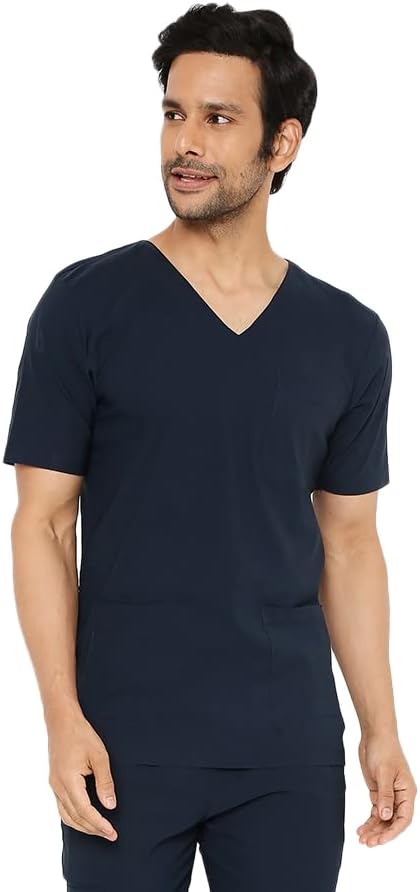 Associated UniformsAssociated Uniforms Mens Power Stretch Tshirt Scrub Suit for Doctors Dentists and Healthcare Professionals.(wrinkle free)