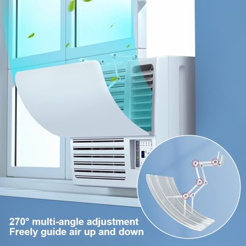 GINTBN Window Air Conditioners Deflector Universal, Room Air Conditioning Vent Deflector, Prevent Direct Blowing of Cold Air, Air Deflector for Window Ac Unit