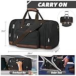 Duffle Bag for Travel,Overnight Weekend Gym Carry On Luggage Bag, 50L Travel Duffel Bag for Men Women, Expandable Spacious Travel Duffel Bag, Black - Image 5