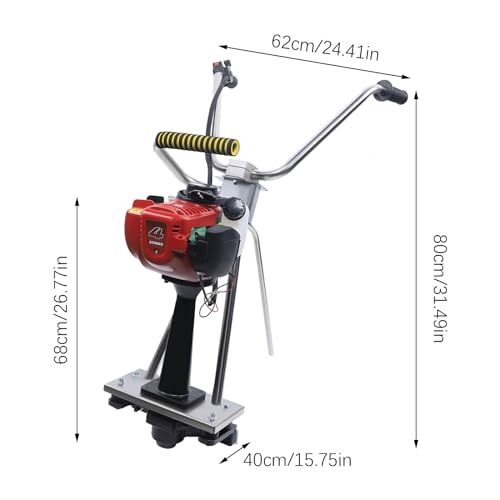VonVVer Concrete Power Vibrating Screed 4-Stroke 35.8cc - Concrete Vibrator 260kg Exciting Force Gasoline Engine Cement Vibration Machine 9500-10000 Times/Minute for Construction Sites, Houses, Tunnel - Image 8