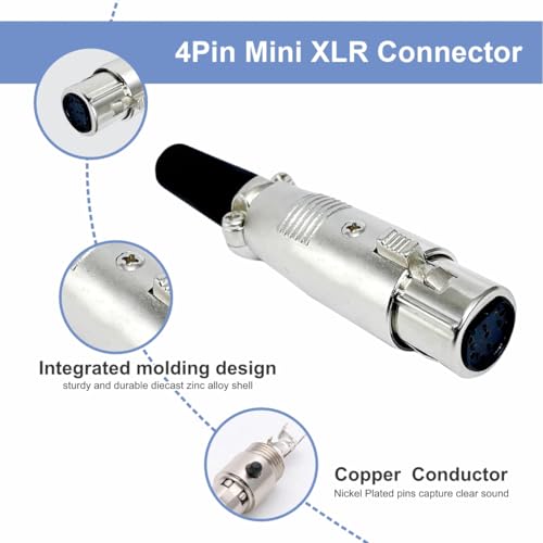 Image of MX 3 Pin XLR Microphone pin Pure Copper Nickel Plated for High Conductivity microphone (2-Pin Male Connector (Right-Angle), Pack of 1, Male Connector)
