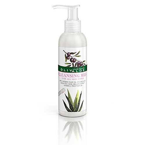 OLIVALOE 00162 - FACE CLEANSING MILK - Reinigungsmilch für Gesicht 200ml, Naturkosmetik