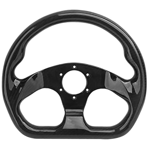 HiwowSport Carbon Fiber Racing Steering Wheel Cover