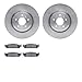 Dynamic Friction Company Front Brake Rotors with Heavy Duty Brake Pads 6202-54002