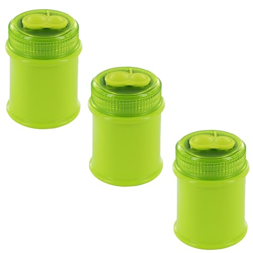 KUM AZ103.49.16-G - Anspitzer mit Behälter Maxi M2, grün, 3er Multipack, Doppel-Behälterspitzer