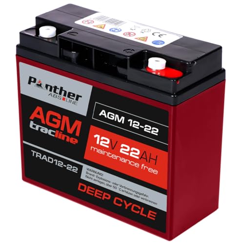 Panther tracline AGM 12V 22Ah Traktionsbatterie