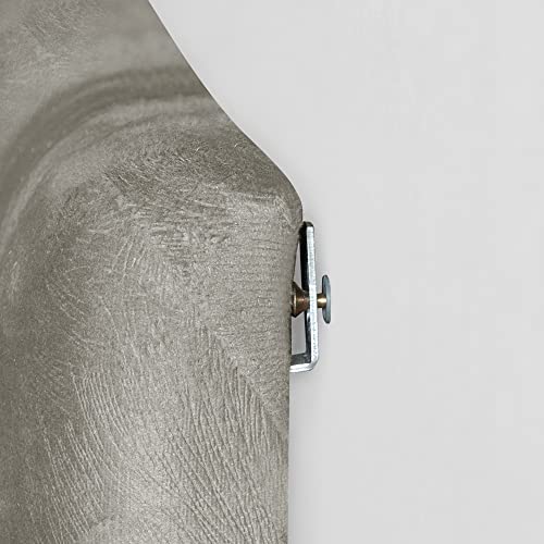 Cabeceira em L para Cama Box Solteiro Proteção Lateral Estofada - Cinza Suede