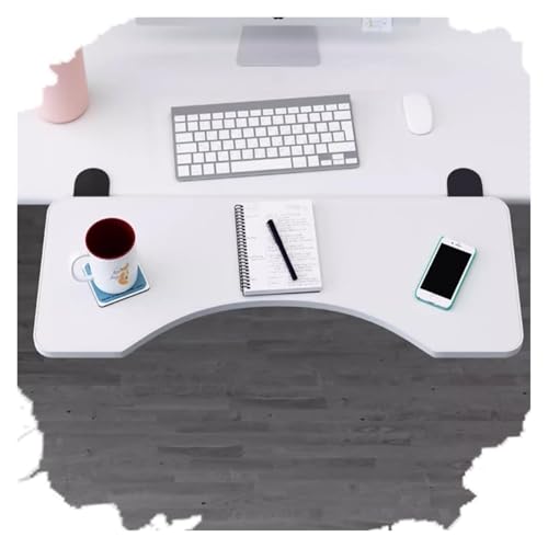 キーボード 引き出し,デスクエクステンダー, 肘アームサポート 折りたたみ式 コンピューターキーボードアームレスト デスク延長プラットフォーム 人間工学に基づいた肘置き(White,20"/52cm)