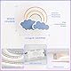 LUCKINHAND Led Kinder Deckenleuchte Wolken Regenbogen Deckenleuchte dimmbar mit Fernbedienung,Nachtlicht Funktion Kinderzimmer Schlafzimmer Wohnzimmer Junge Mädchen Schlafzimmer rosa Deckenlampe 45cm