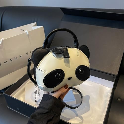Cute Panda Pattern Handbag, Women's Girl Pu Leather Small Casual Shoulder Bag, Mobile Phone Bag2