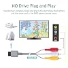 AV Cable for Wii Wii U, Composite Audio Video Cord Compatible with Nintendo Wii/Wii U, TV Connector Cable 1.8M/6FT