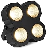 estroboscopio led uso De gran rendimiento:  4 potentes ledes COB de 50 W | 2 en 1:  stage blinder y estroboscopio | Modo automático:  con velocidad ajustable