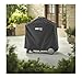 Weber Premium BBQ Cover/For Q 100/1000/200/2000 Barbecues with Stand or Portable Cart, Breathable Water-Resistant Fabric with UV Protection and Fastening Strap, Black, 25.5 x 6.6 x 18.5 cm