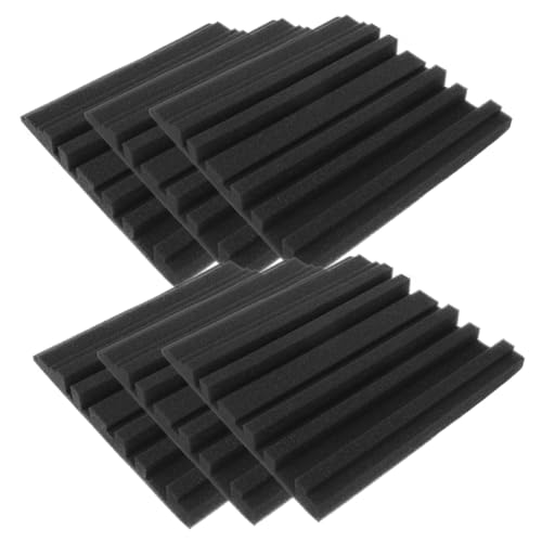 Abaodam 6pcs Paneles Acústicos Insonorizantes de Alta Densidad Ignífugos para Aislamiento Acústico para Estudios de Grabación, Teatros en Casa y Oficinas miniatura 1