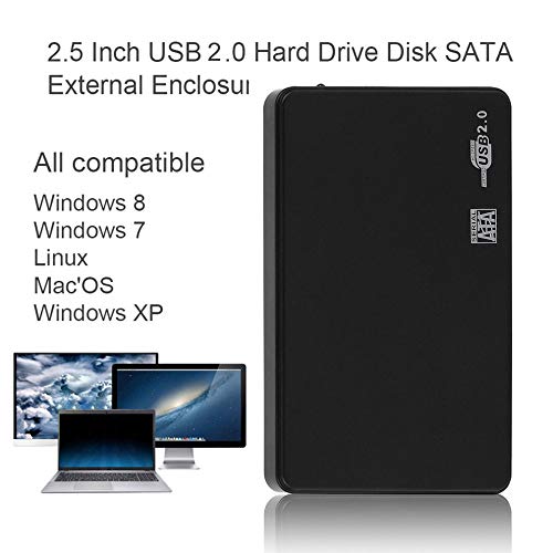 Caja externa USB 2.0 para disco duro 2.5 pulgadas miniatura 4