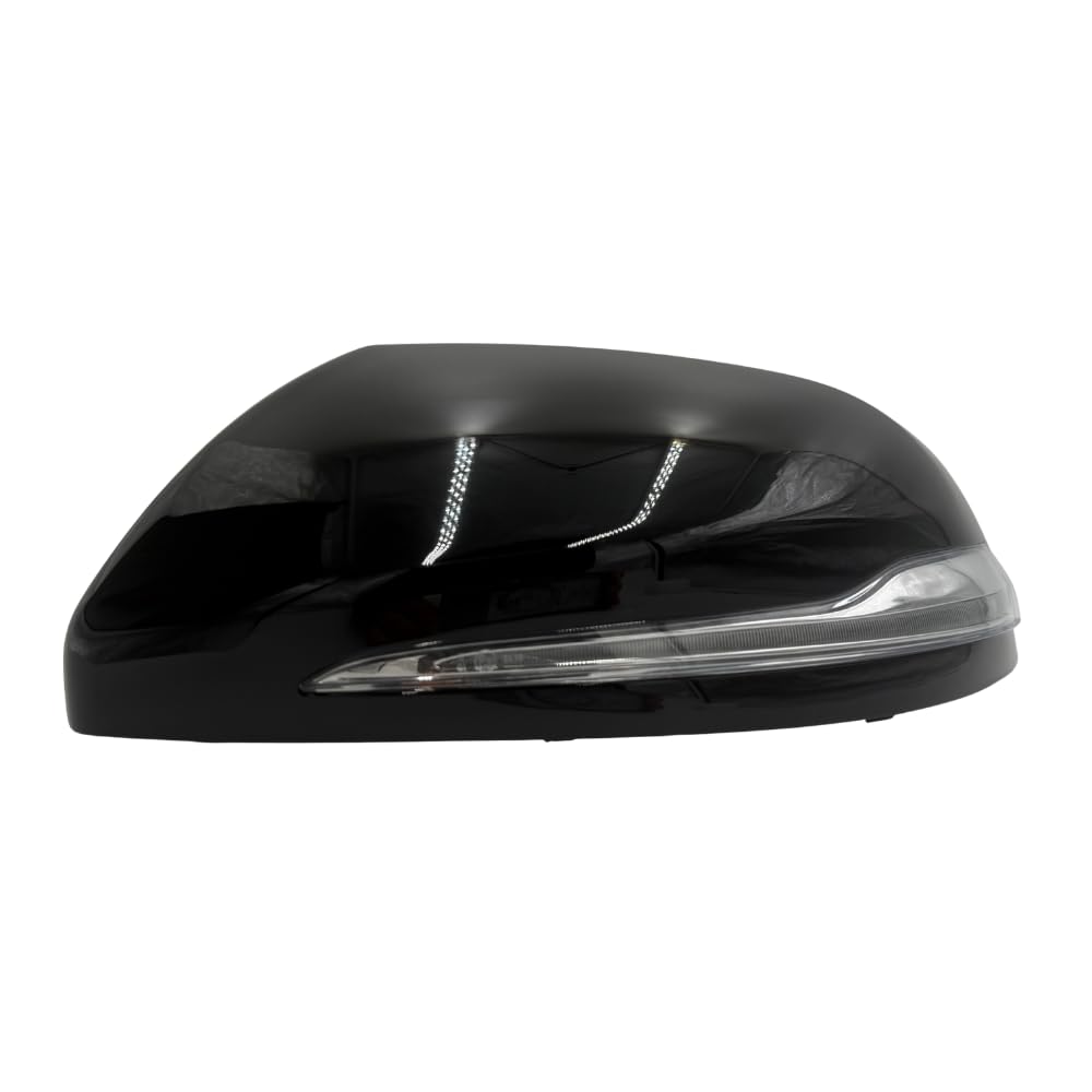 Spieg Außenspiegelkappe Links mit Blinker – Für Mercedes Vito W447 2015–2025 – Glänzend Schwarz (Fahrerseite)