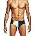 Produktbild KUYT Schnell Trocknen Badeanzug Dreieck Beach Männer Sexy Sport Homme Low Taille Badebode Slips Patchwork Schwimmhosen Meer Surf Gute Textur/C/Xl/Ein/L