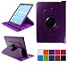 Produktbild COOVY® 2.0 Cover für Samsung Galaxy Tab S2 9.7 SM-T810 SM-T813 SM-T815 SM-T819 Rotation 360° Smart Hülle Tasche Etui Case Schutz Ständer Auto Sleep/Wake up | lila