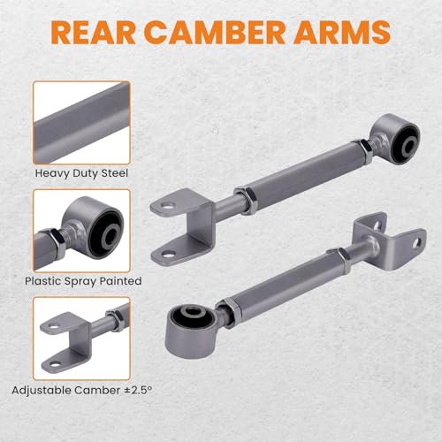 Brazos de control traseros ajustables para Chrysler Sebring 2007 a 2010 juego de 2 piezas 2