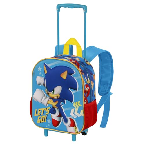 Sac à dos 3D à roulettes bleu le cadeau idéal pour la rentrée scolaire