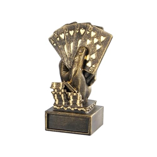Trophée de la main de poker, cadeau idéal pour joueur de cartes