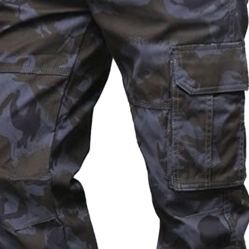 Men's Lightweight Casual Streetwear Pants Straight Leg Outdoor Hiking Pants Relaxed Fit Fashion Cargo Trousers3