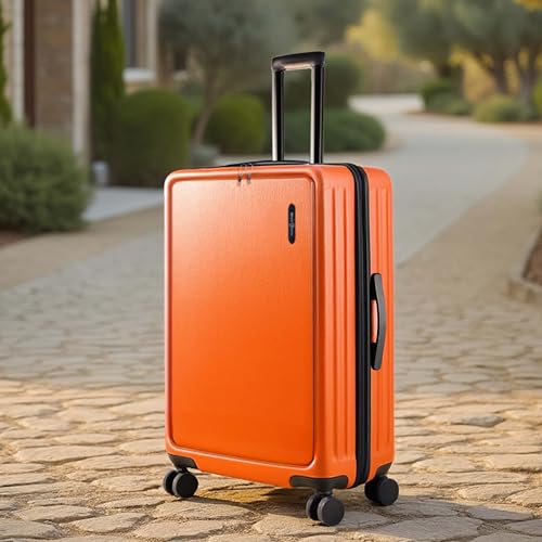 Image of 24 Inch Luggage with Spinner Wheels, Hard Shell Suitcase with TSA Locks for Luggage, Travel Large Suitcase, Expandable Hard Shell Suitcases, Orange
