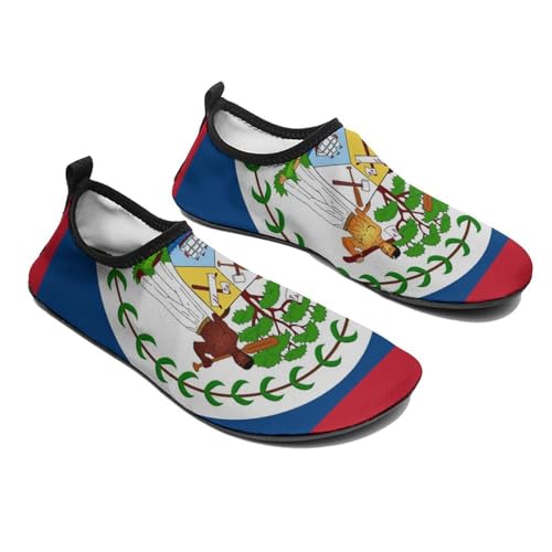 Belize Flag Water Shoes for Women Men Quick-Dry Aqua Socks Swim Beach Barefoot Yoga Surf Pool Camping