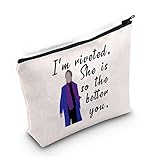 LEVLO Serial Killer Asesino Podcast Cosméticos Bolsas She Is So The Better You Bolsas de Maquillaje Temática Criminal Amantes Bolsa con Cremallera, She Is So The Better You
