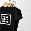 Unisex Men Women Personalised Short Sleeve T-Shirts Tees Top - Black - XXL - Your Photo Text IDEA #3