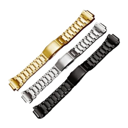 Chaîne en acier inoxydable compatible avec boîtier de montre 16mm